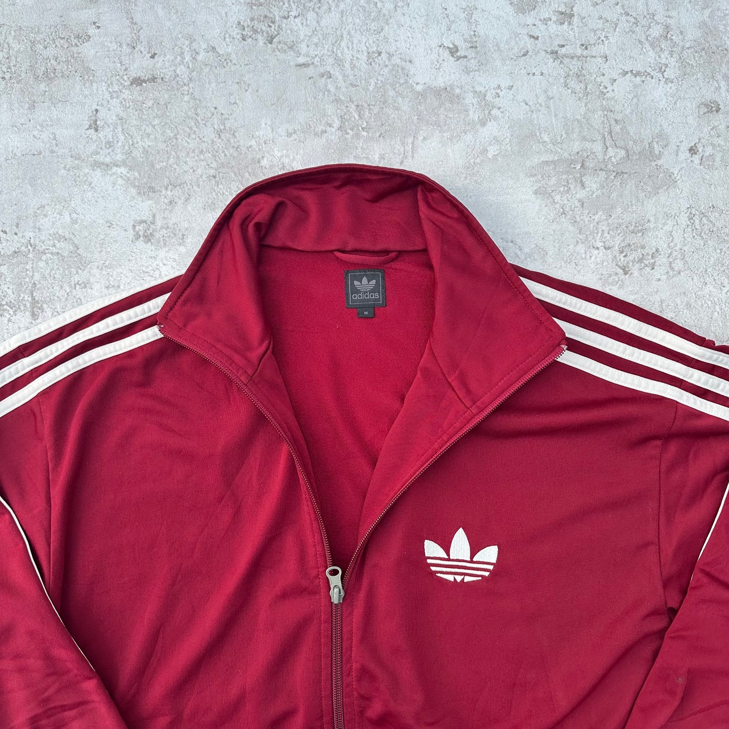 BORDEAUX RED ADIDAS FIREBIRD TRACKJACKET - 2000s - M