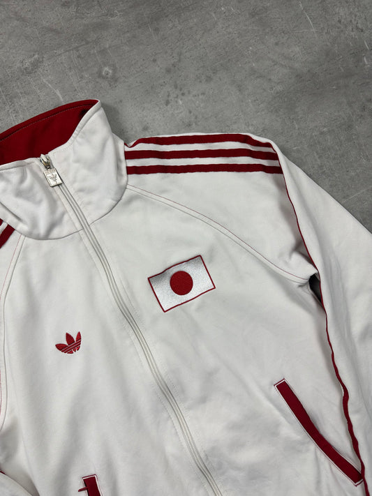 WHITE/RED VINTAGE ADIDAS FIREBIRD JAPAN TRACKJACKET VERY RARE - 2000s - S/M