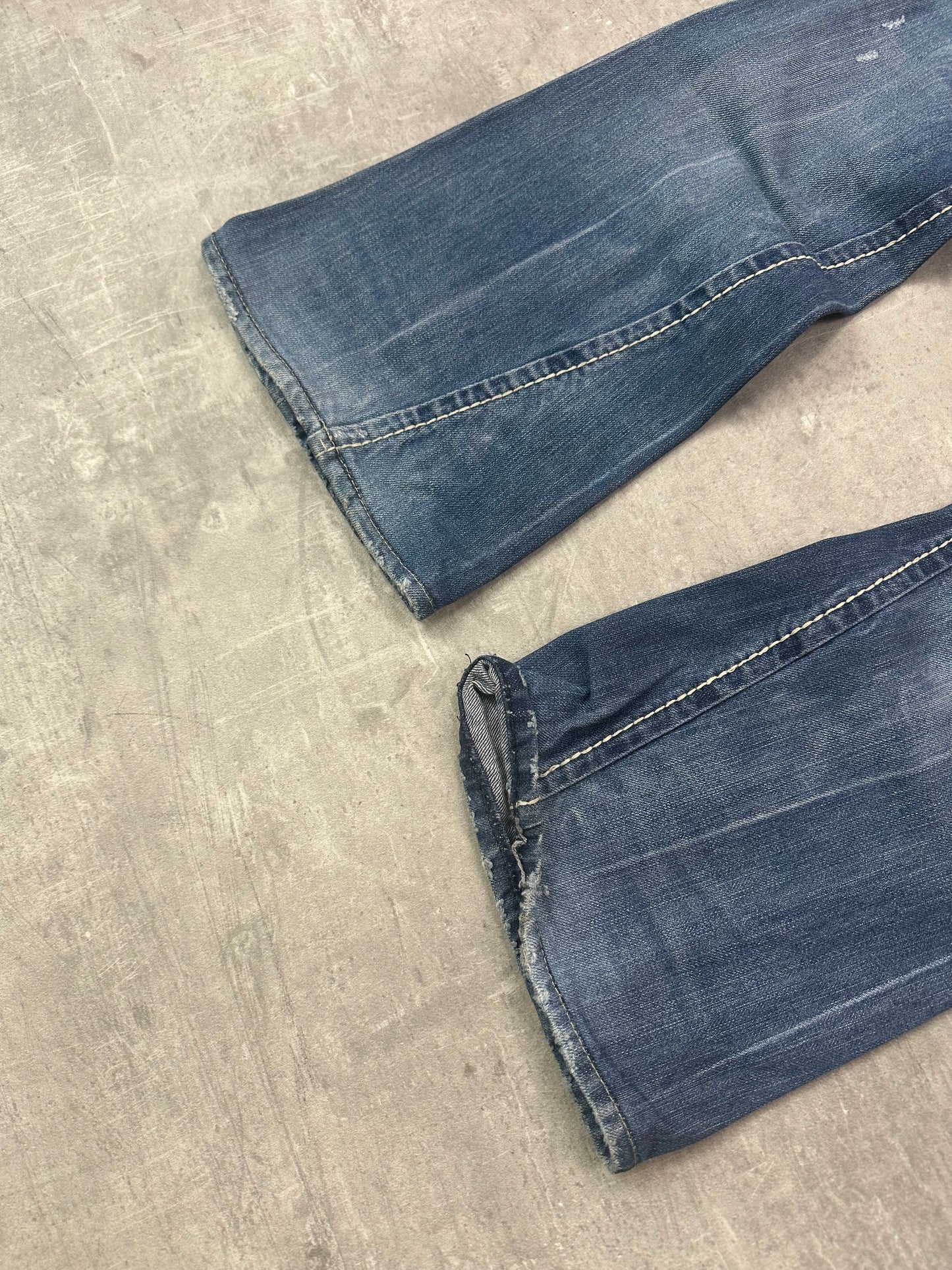 BLUE VINTAGE Y2K MISS ME STYLE BOOTCUT DENIM - 2000s - S