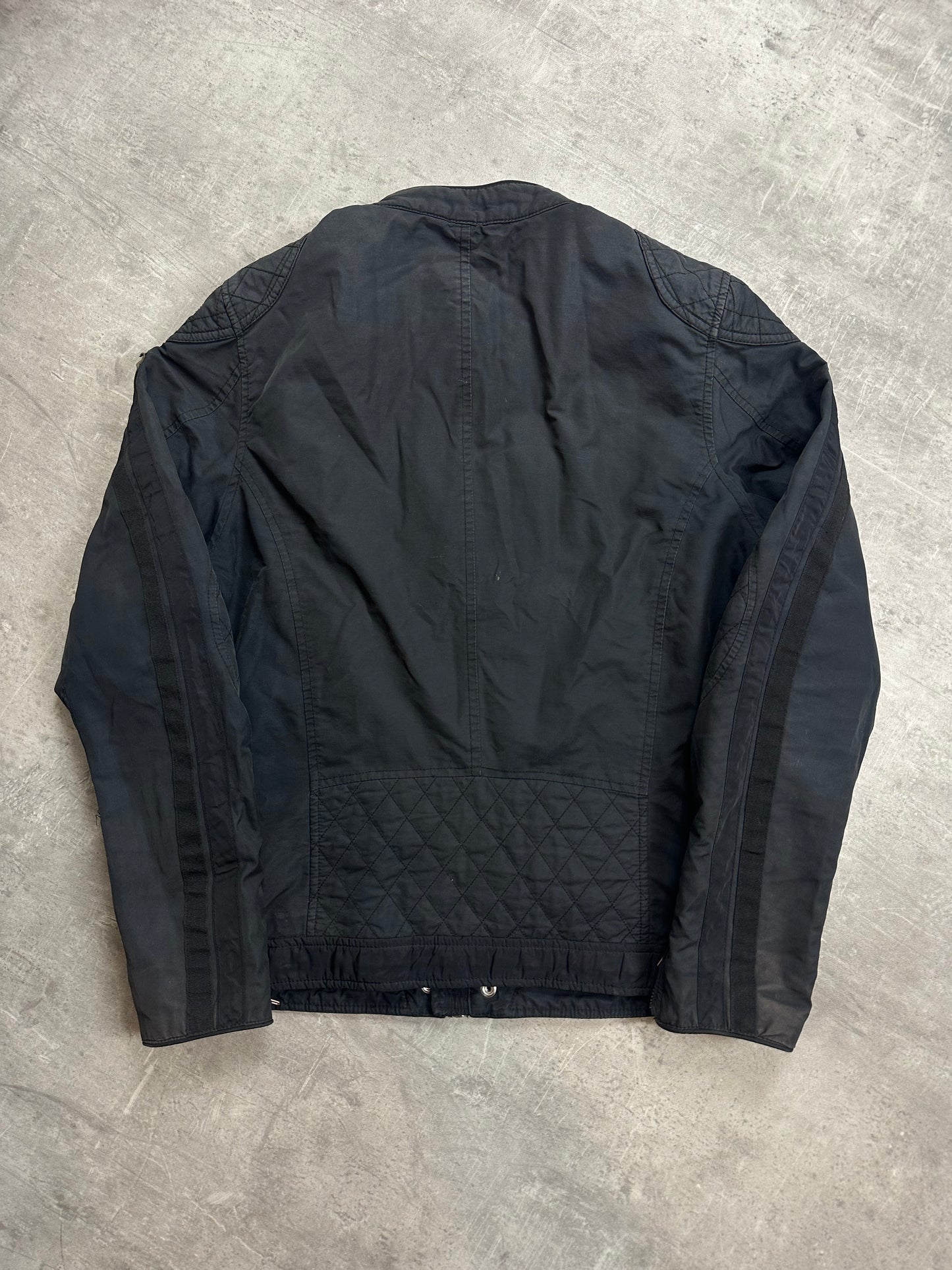 BLACK VINTAGE Y2K DIESEL BOMBER JACKET - 2000s - M/L