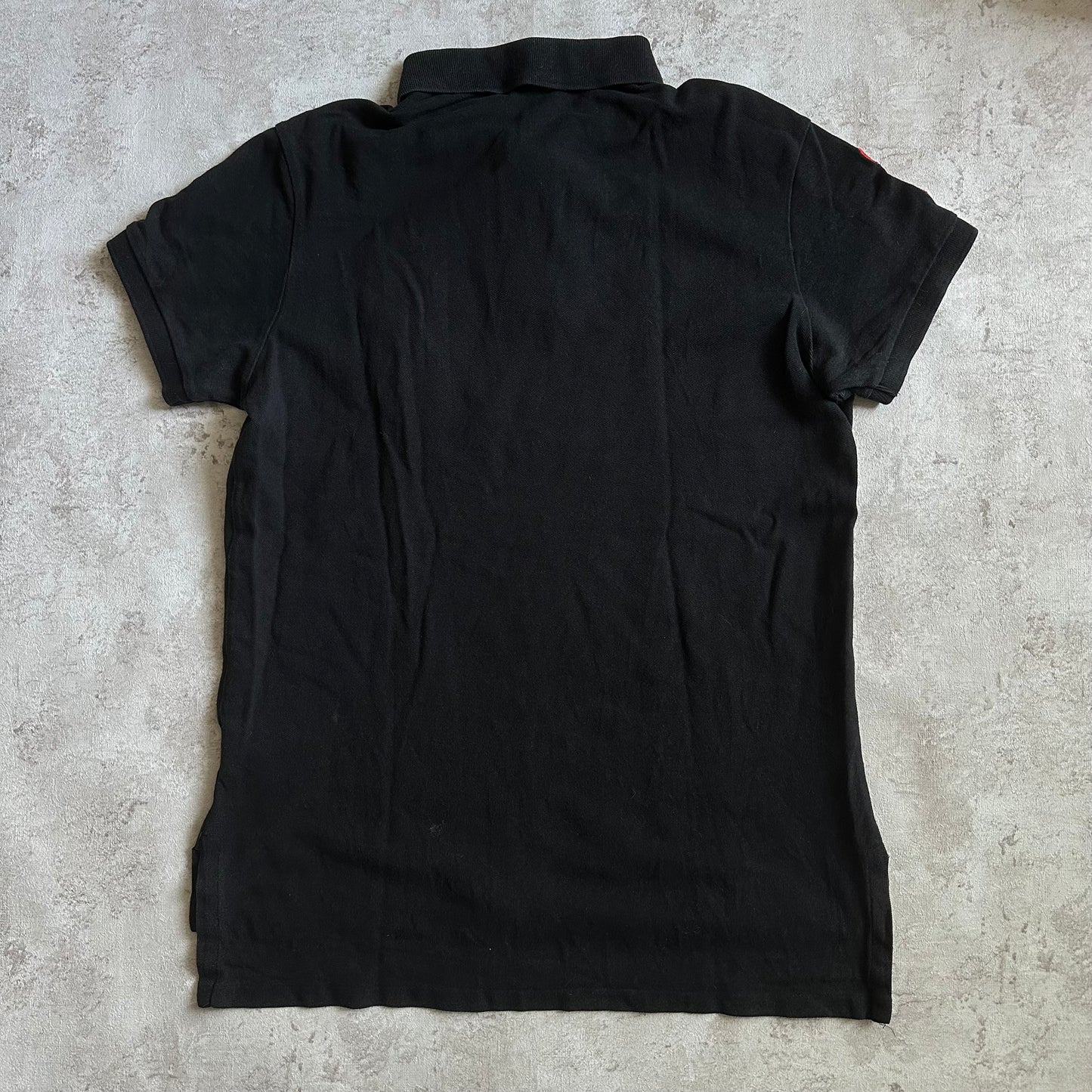 BLACK/RED POLO RALPH LAUREN BIG PONY POLOSHIRT - M