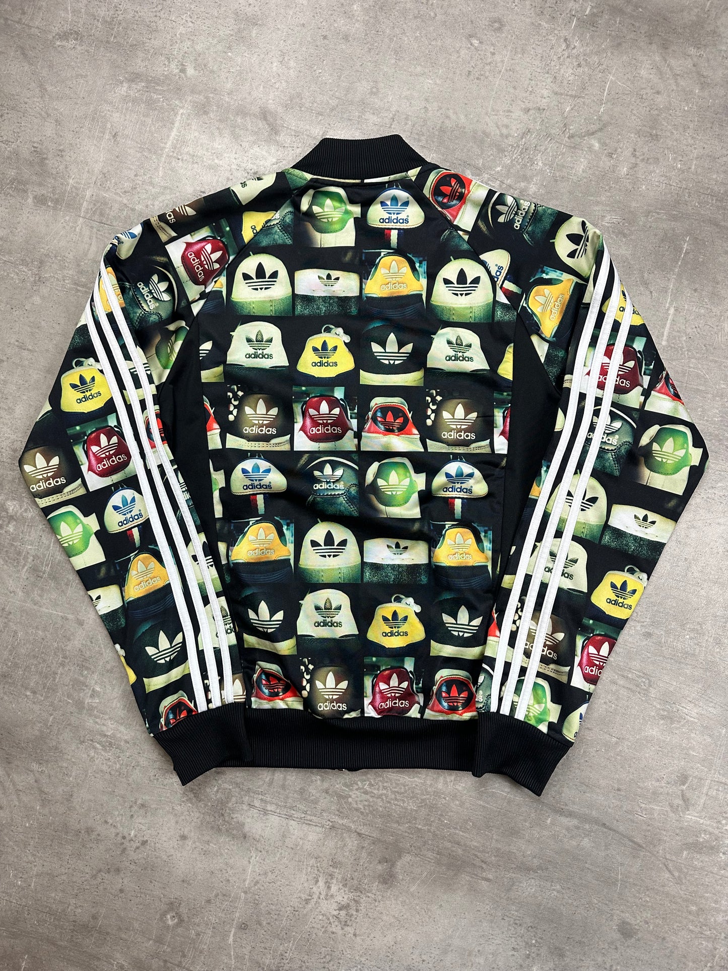 BLACK VINTAGE ADIDAS SHOES FIREBIRD TRACKJACKET RARE - 2000s - M/L