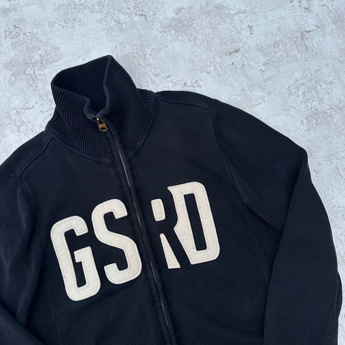 BLACK G-STAR VINTAGE KNIT SWEATER - 2000s - M