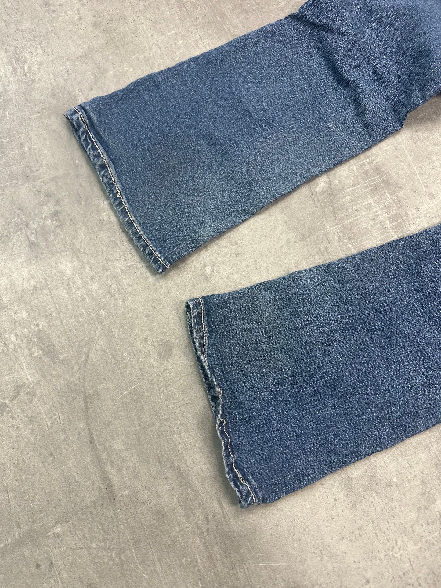 BLUE VINTAGE Y2K MISS ME STYLE BOOTCUT DENIM - 2000s - S