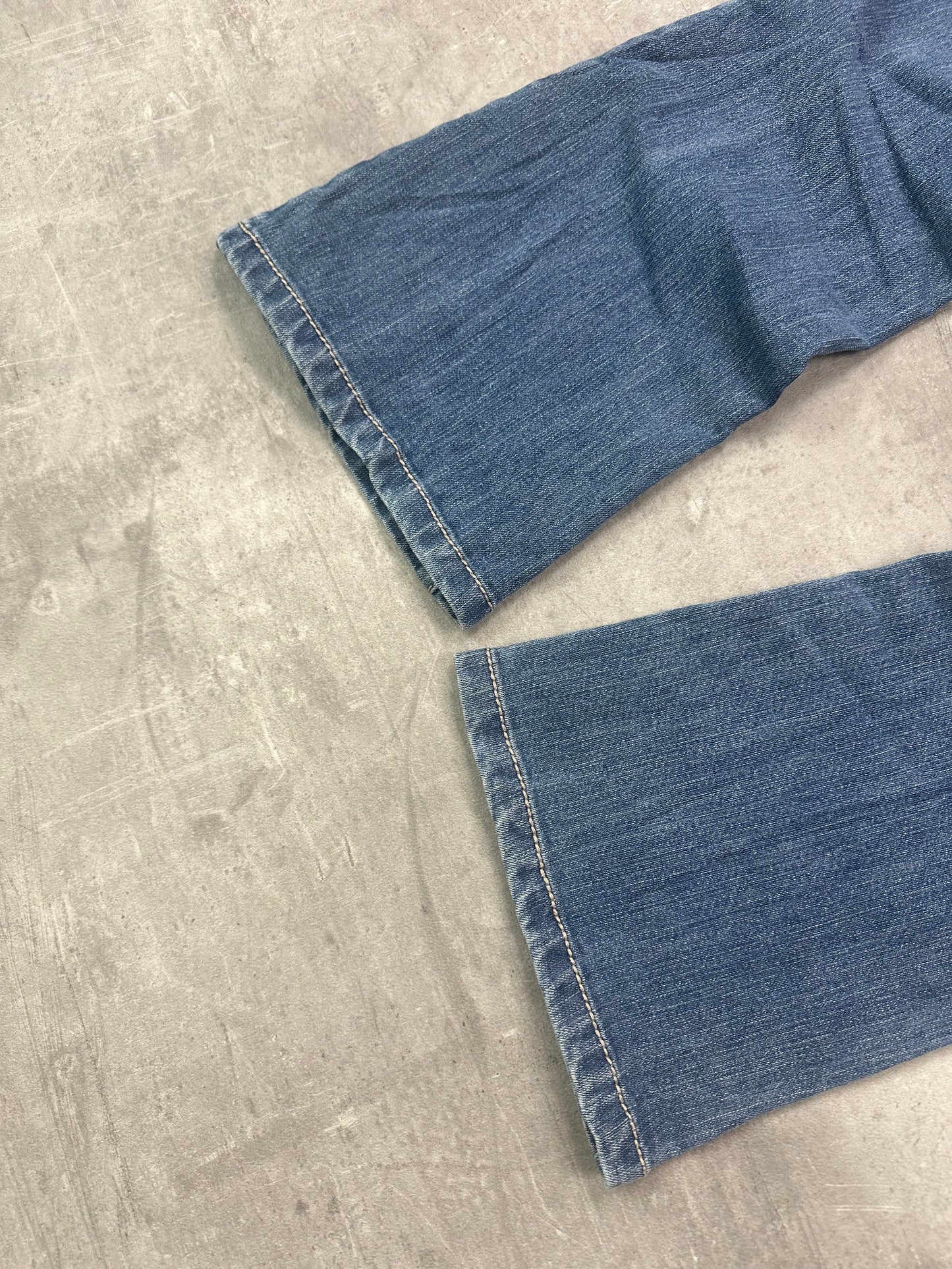 BLUE VINTAGE Y2K MISS ME STYLE BOOTCUT DENIM - 2000s - S