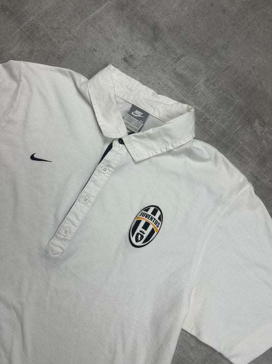 WHITE NIKE JUVENTUS POLOSHIRT - 2000s - M/L