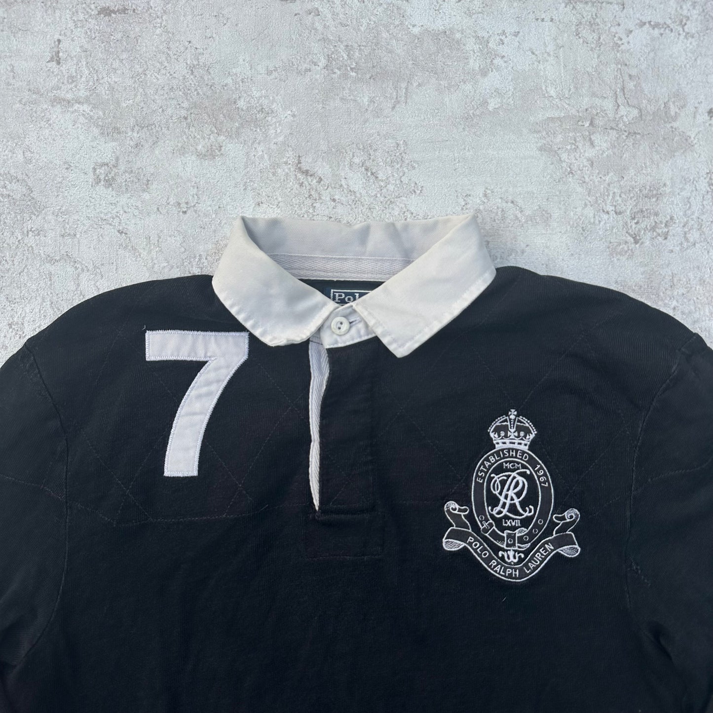BLACK POLO RALPH LAUREN LONGSLEEVE - S