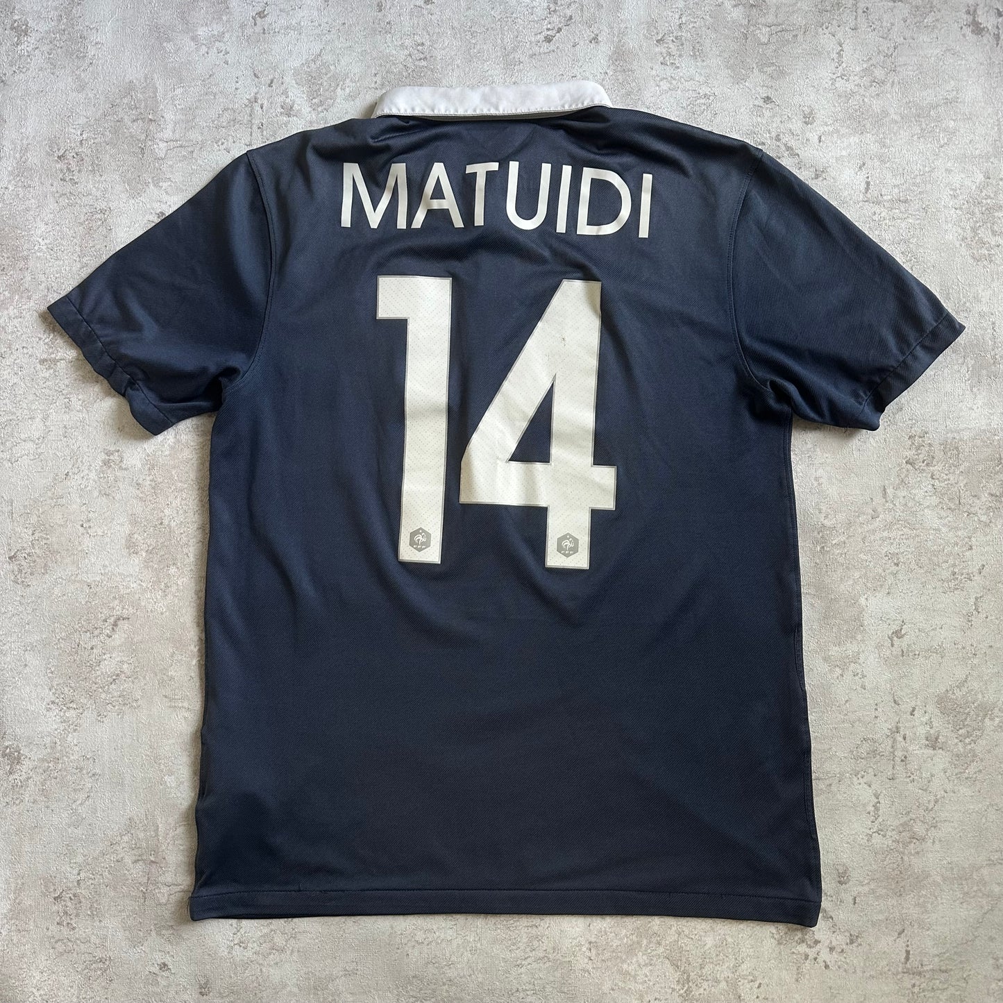 BLUE NIKE MATUIDI TRIKOT FRANCE - 2000s - M/L