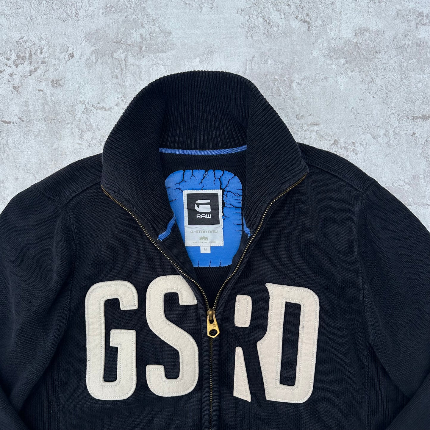 BLACK G-STAR VINTAGE KNIT SWEATER - 2000s - M