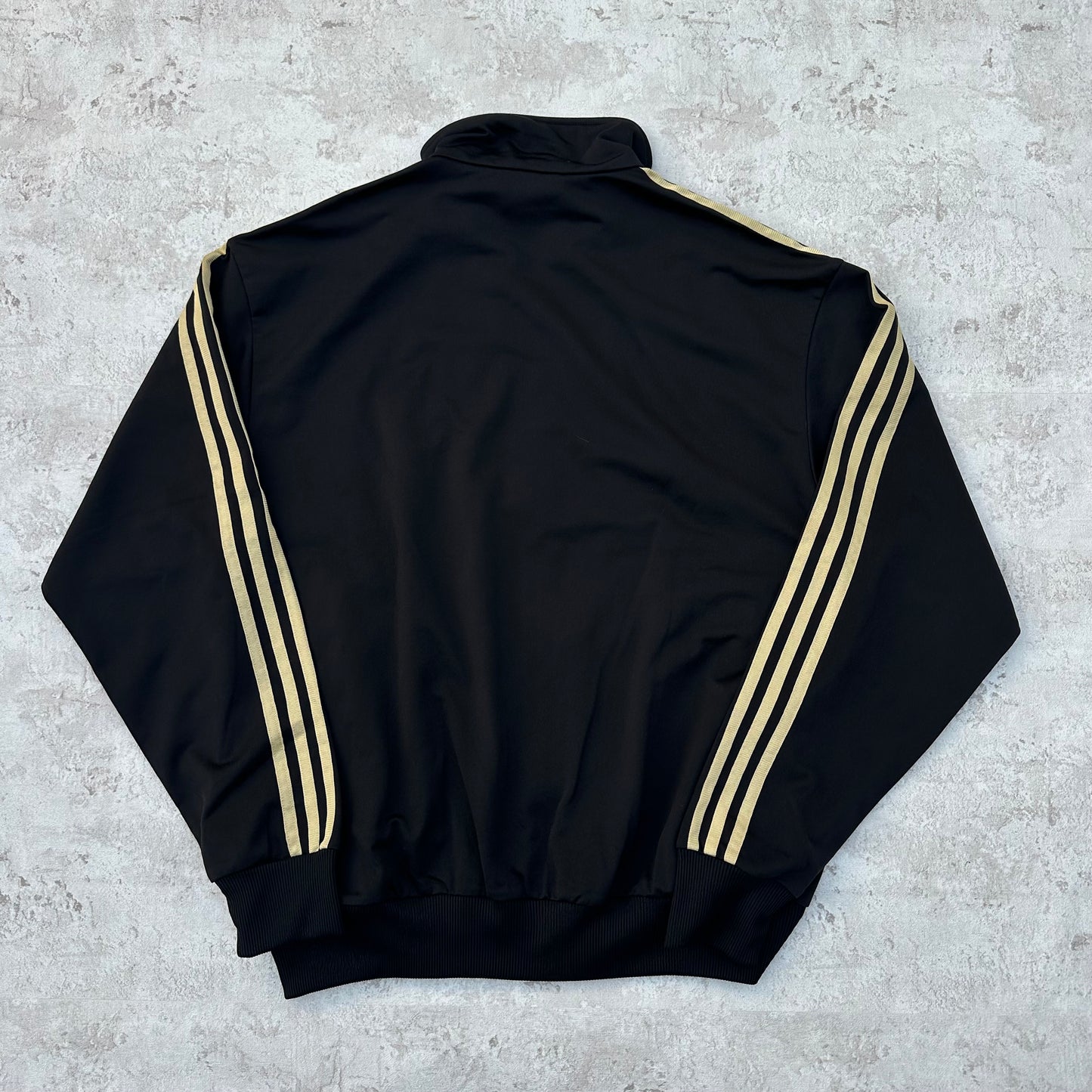 BLACK/GOLD ADIDAS VINTAGE FIREBIRD TRACKSUIT - 2000s - L