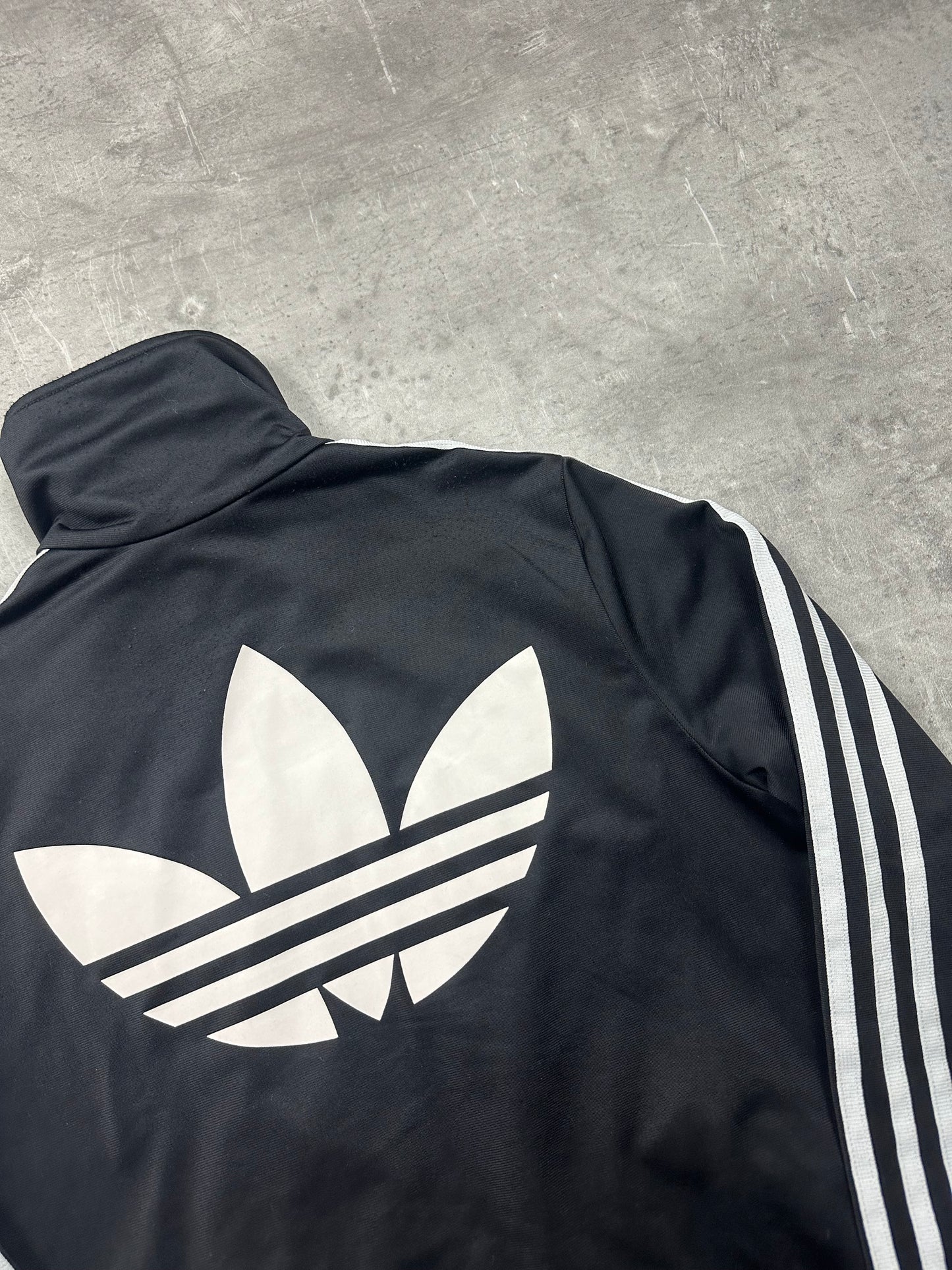 BLACK/WHITE VINTAGE ADIDAS FIREBIRD TRACKJACKET (W) - 2000s - S