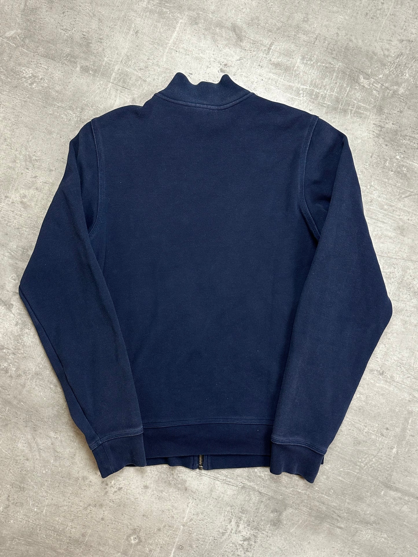 NAVY LACOSTE ZIP SWEATSHIRT KNIT - XS/S