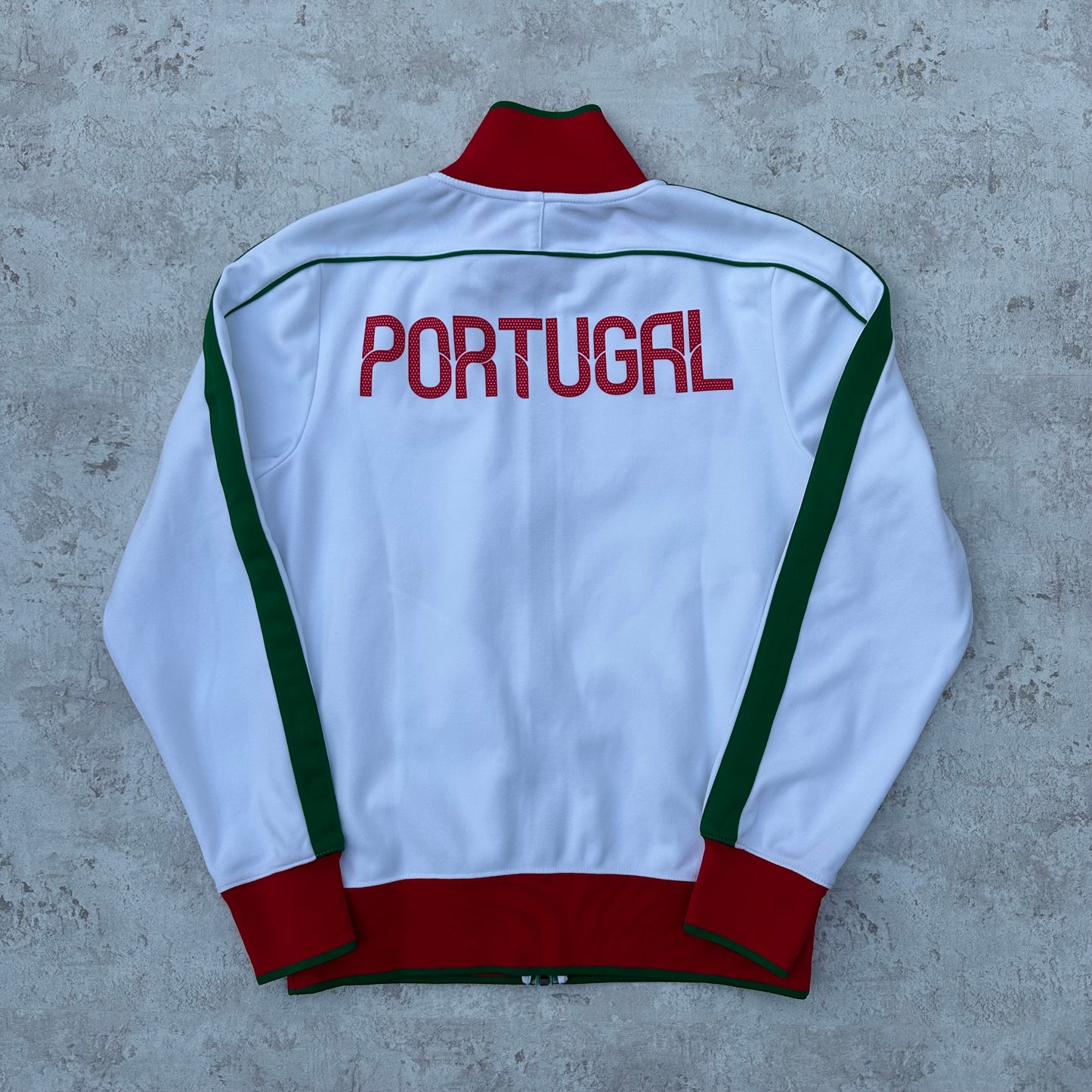 WHITE/RED NIKE PORTUGAL TRACKJACKET - 2000s - S/M