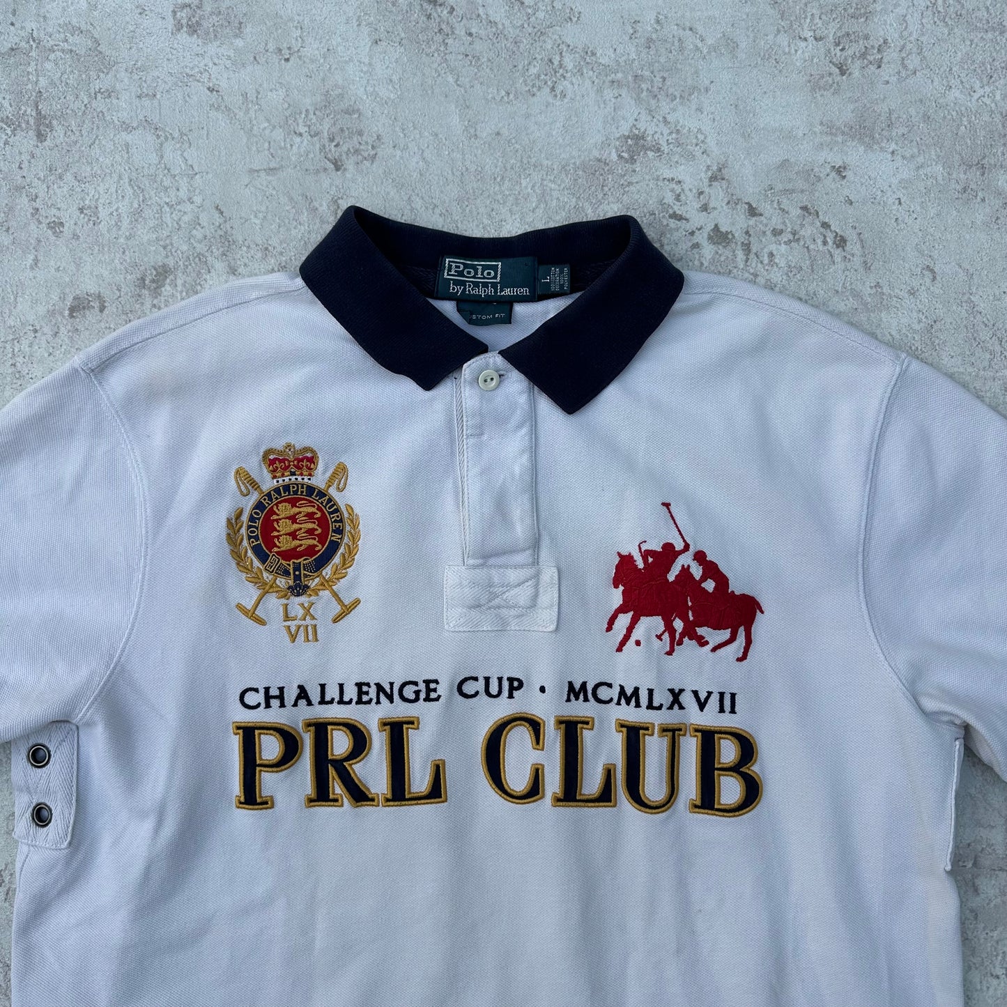 WHITE POLO RALPH LAUREN BIG PONY CLUB - L