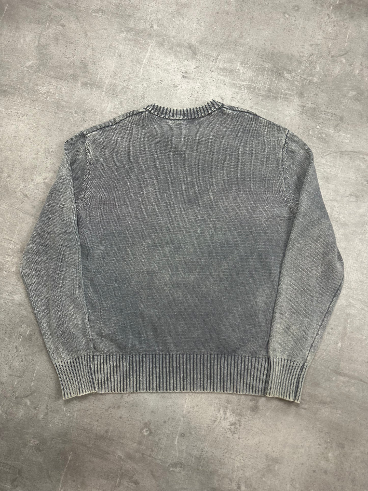 GREY/ORANGE DIESEL SWEATSHIRT KNIT - 2000s - M/L