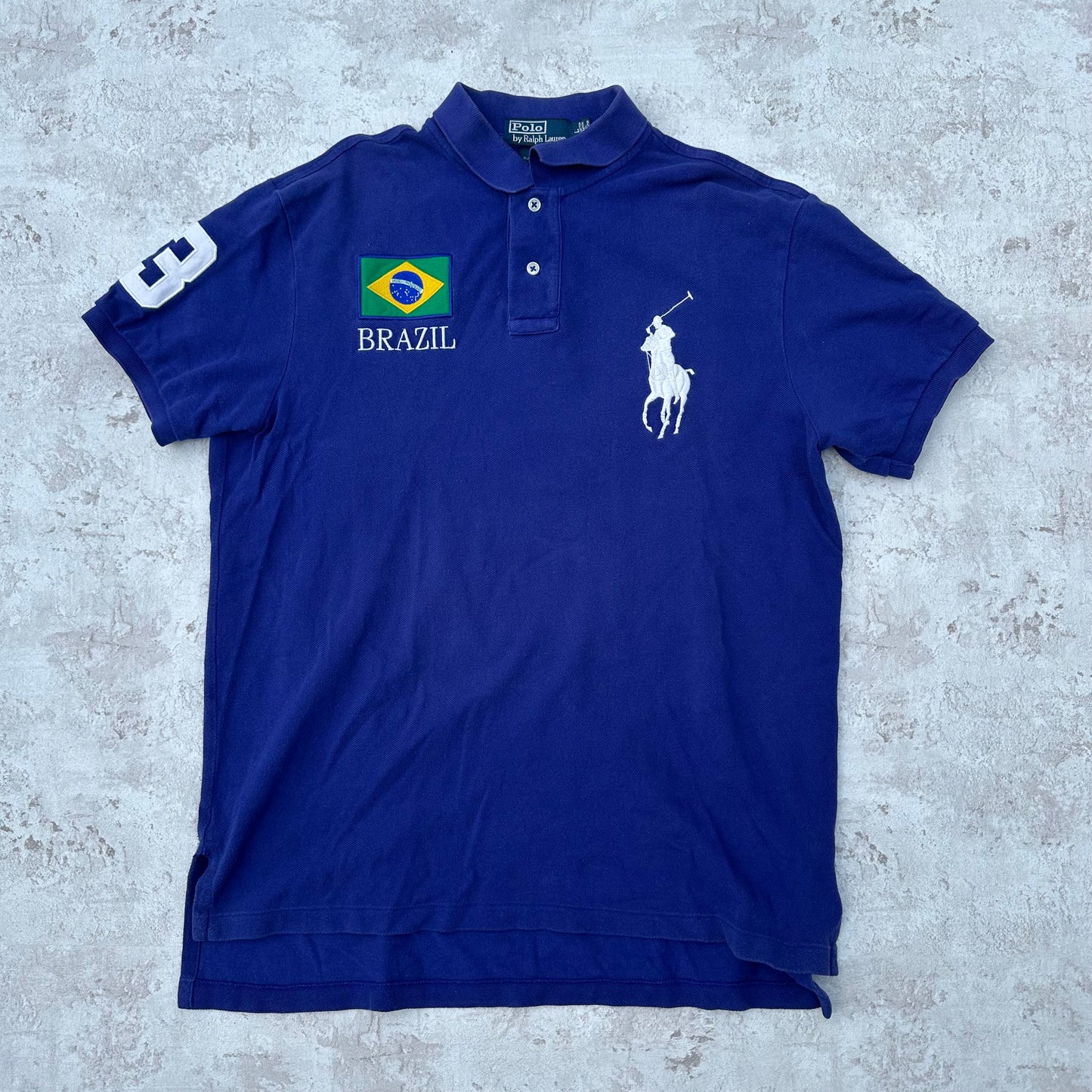 BLUE POLO RALPH LAUREN BIG PONY BRAZIL - L