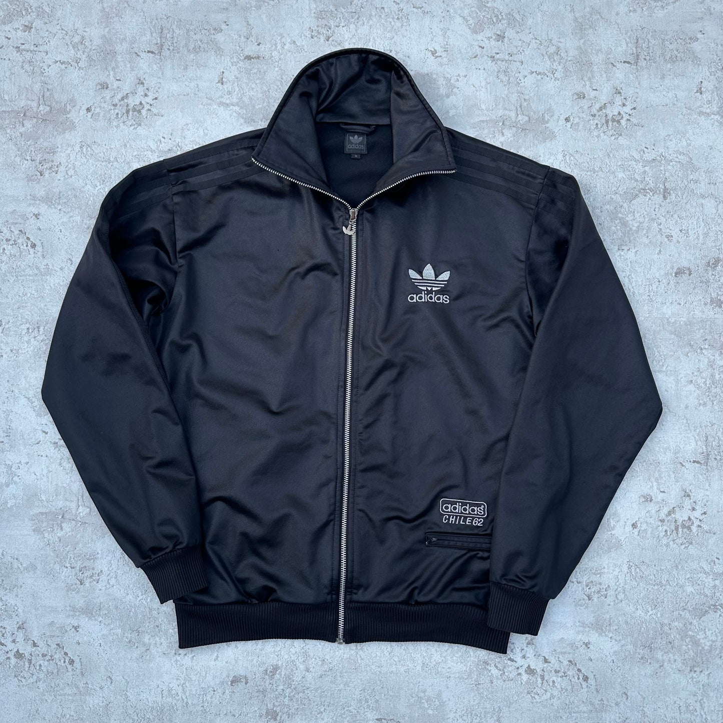BLACK ADIDAS FIREBIRD CHILE TRACKJACKET - 2000s - M