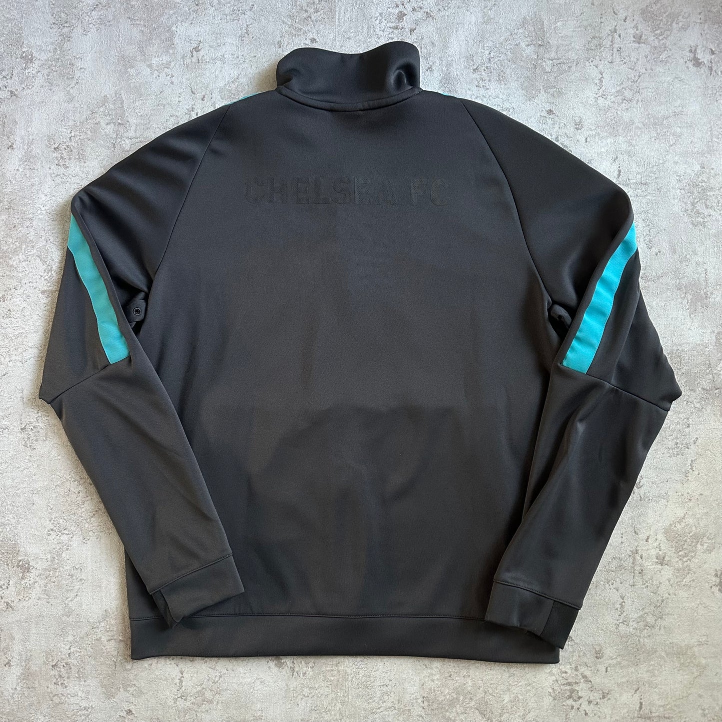 GREY/BLUE NIKE FC CHELSEA TRACKJACKET - 2000s - L