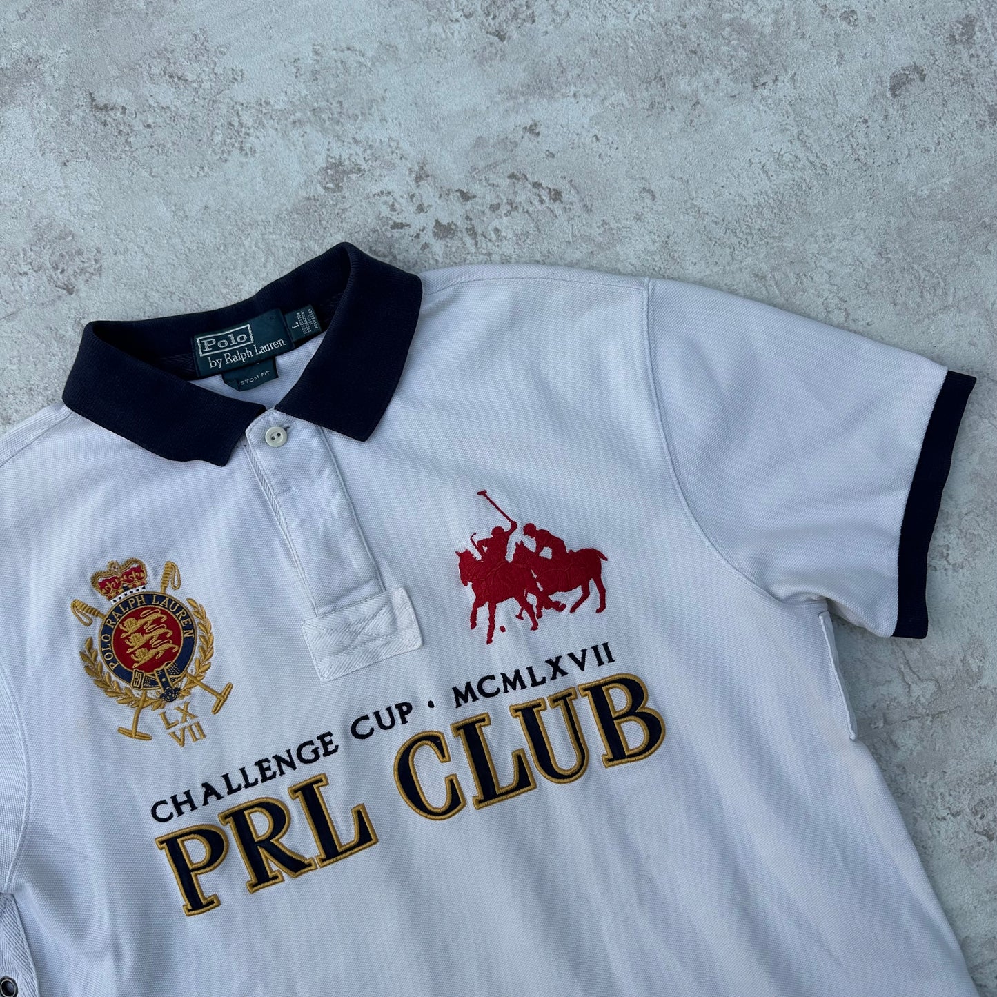 WHITE POLO RALPH LAUREN BIG PONY CLUB - L