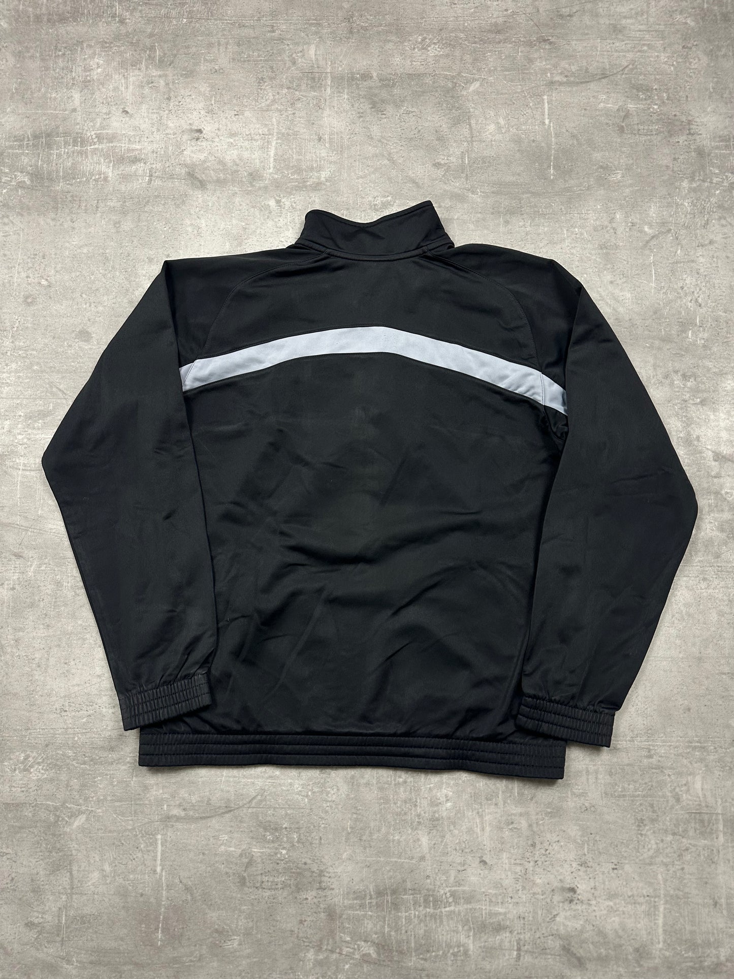BLACK/GREY VINTAGE NIKE RETRO TRACKJACKET - 2000s - M/L