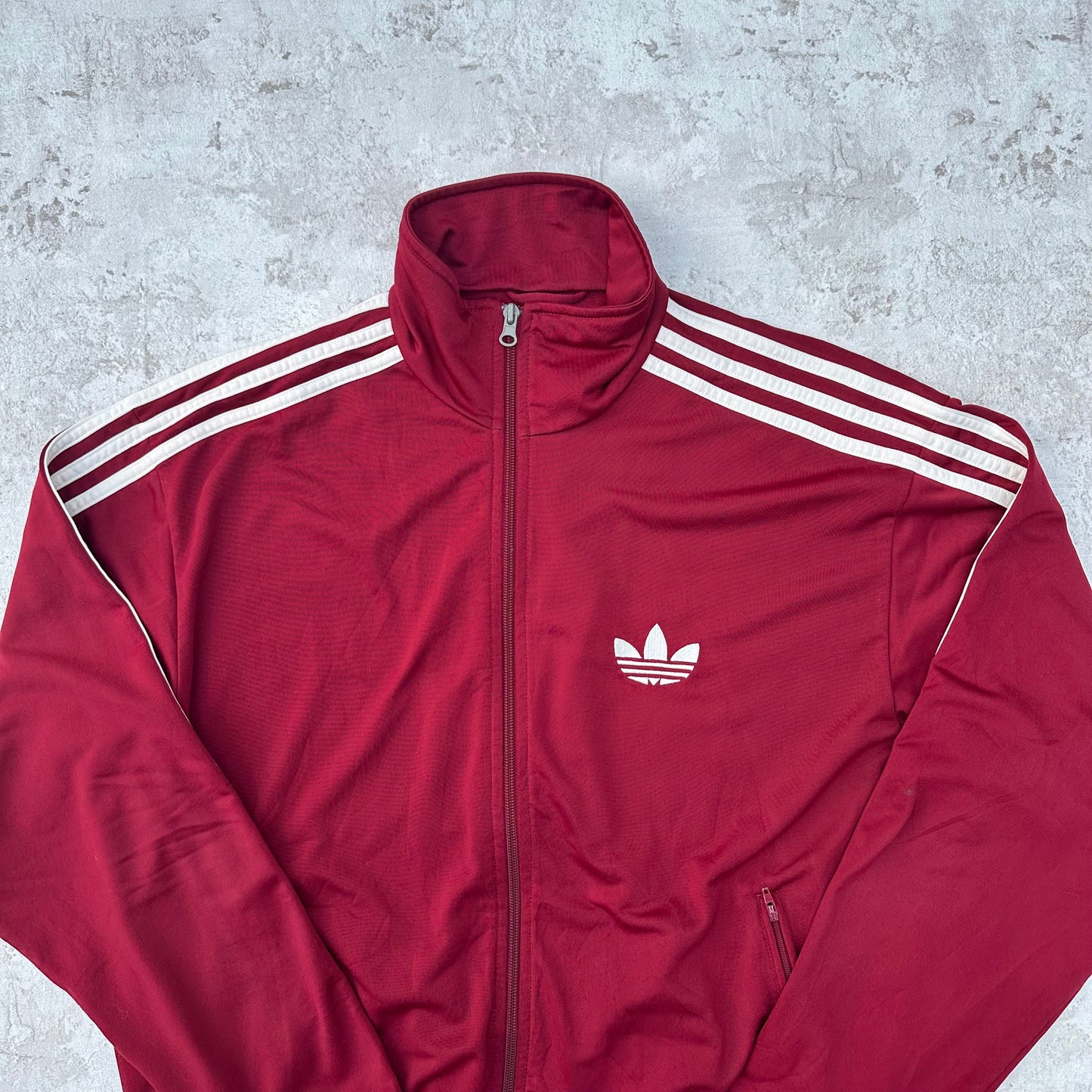 BORDEAUX RED ADIDAS FIREBIRD TRACKJACKET - 2000s - M