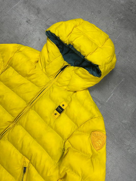YELLOW BLAUER USA DOWN PUFFER JACKET - 2000s - M/L
