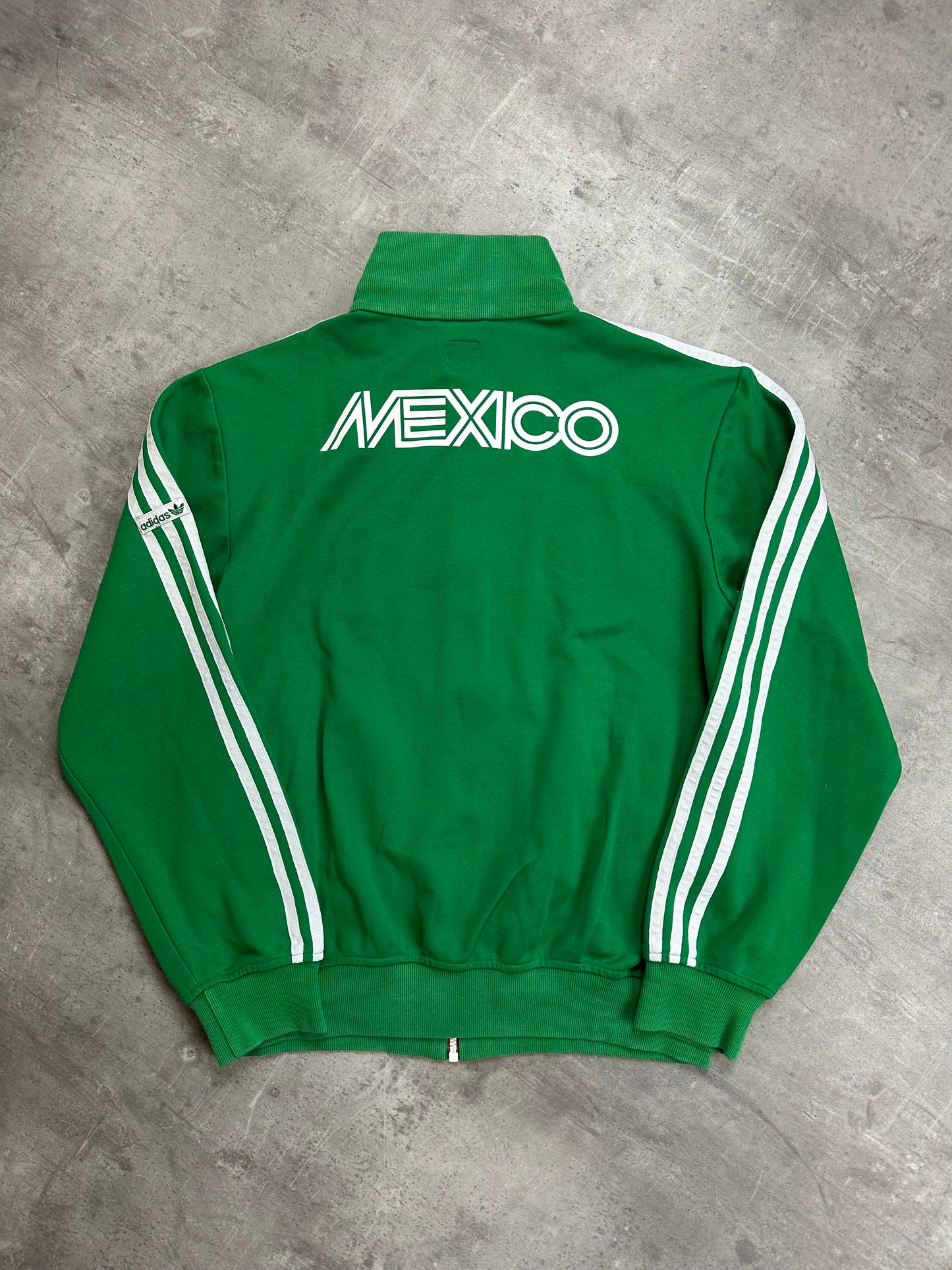 GREEN/WHITE VINTAGE ADIDAS MEXIKO TRACKJACKET VERY RARE - 2000s - M/L