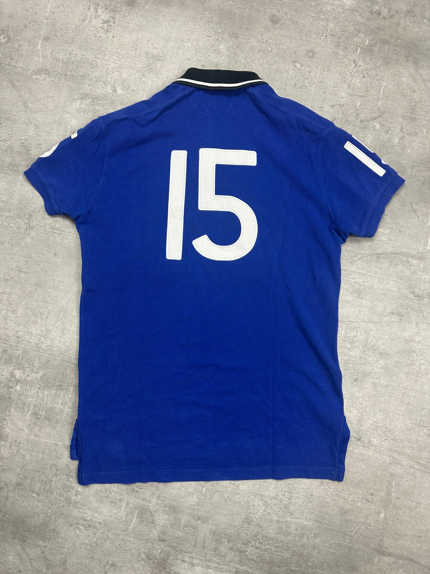 BLUE POLO RALPH LAUREN BIG PONY ITALIA POLOSHIRT - S/M