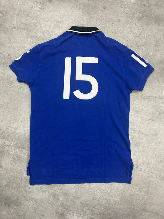 BLUE POLO RALPH LAUREN BIG PONY ITALIA POLOSHIRT - S/M