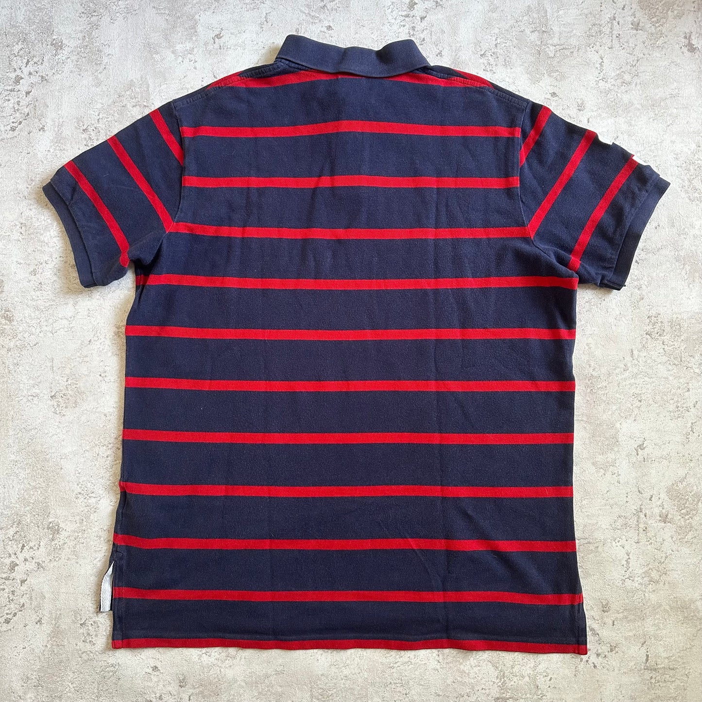NAVY/RED POLO RALPH LAUREN BIG PONY POLOSHIRT - L/XL
