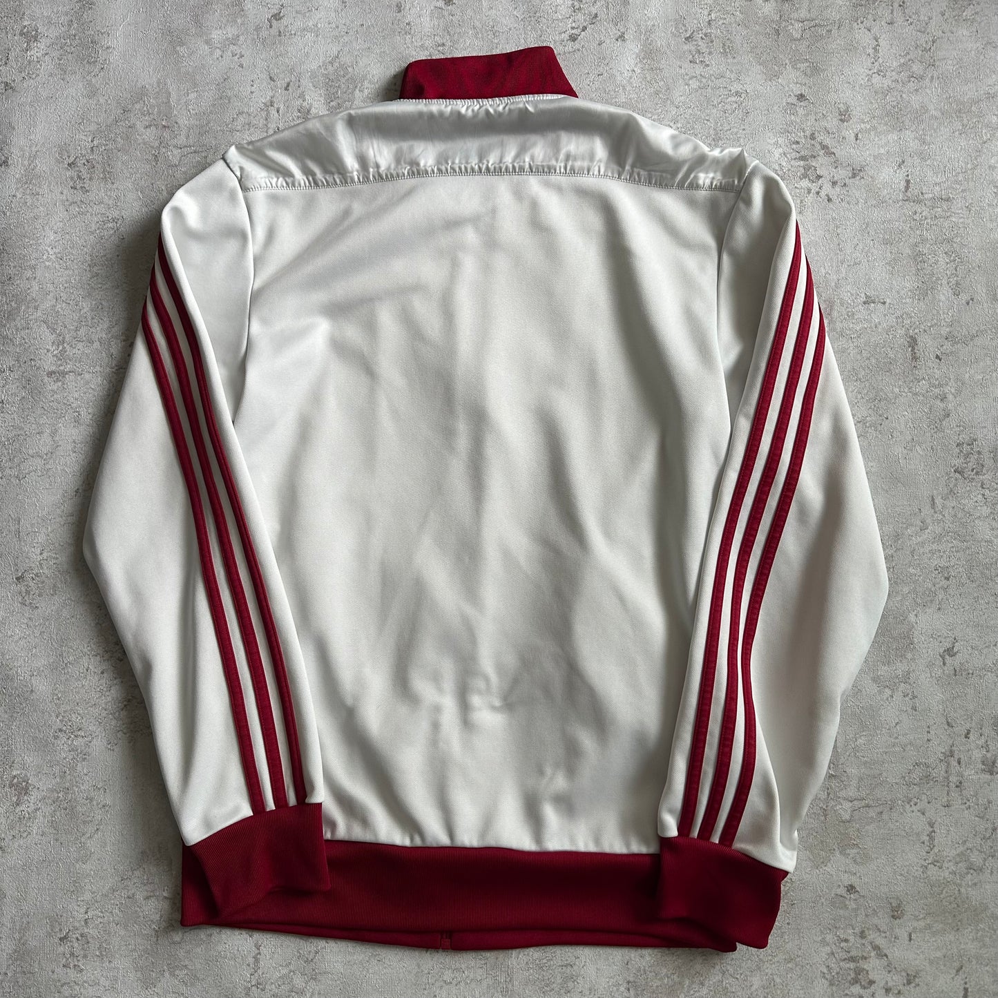WHITE/RED ADIDAS ENGLAND TRACKJACKET - 2000s - S/M