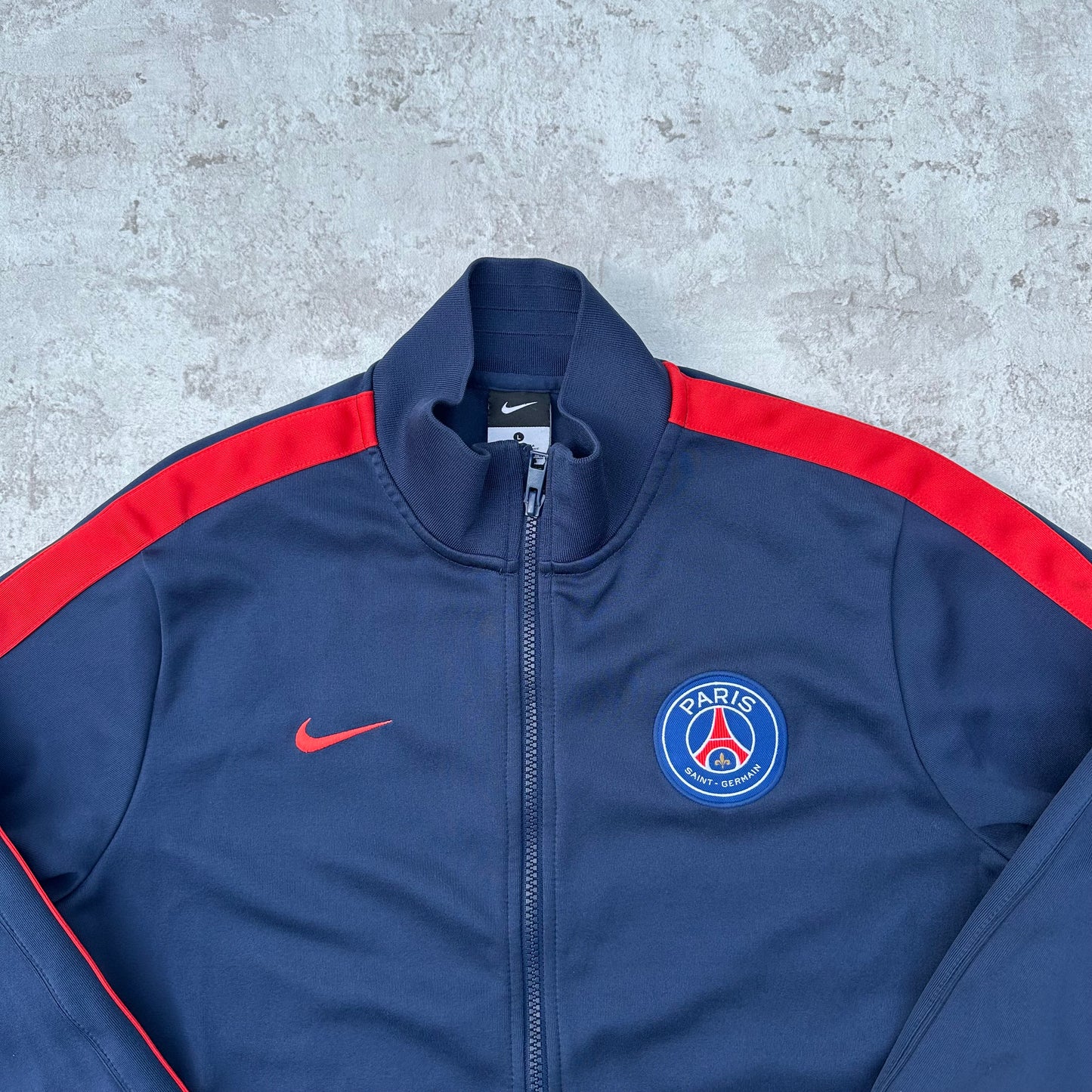 BLUE/RED NIKE PSG TRACKJACKET - 2000s - L