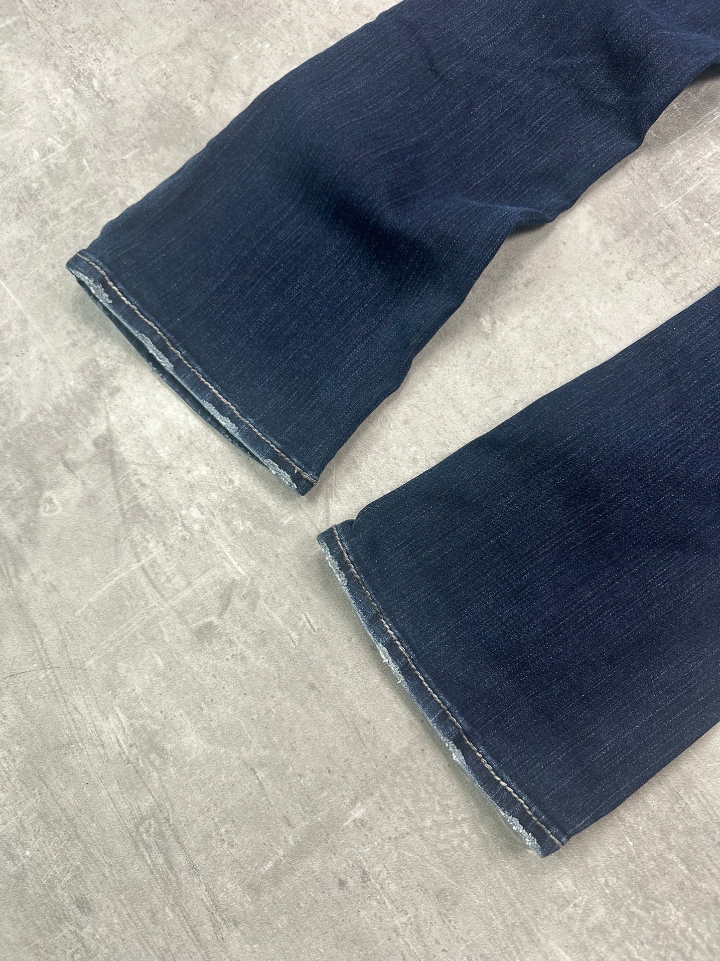 NAVY VINTAGE Y2K MISS ME STYLE BOOTCUT DENIM - 2000s - S