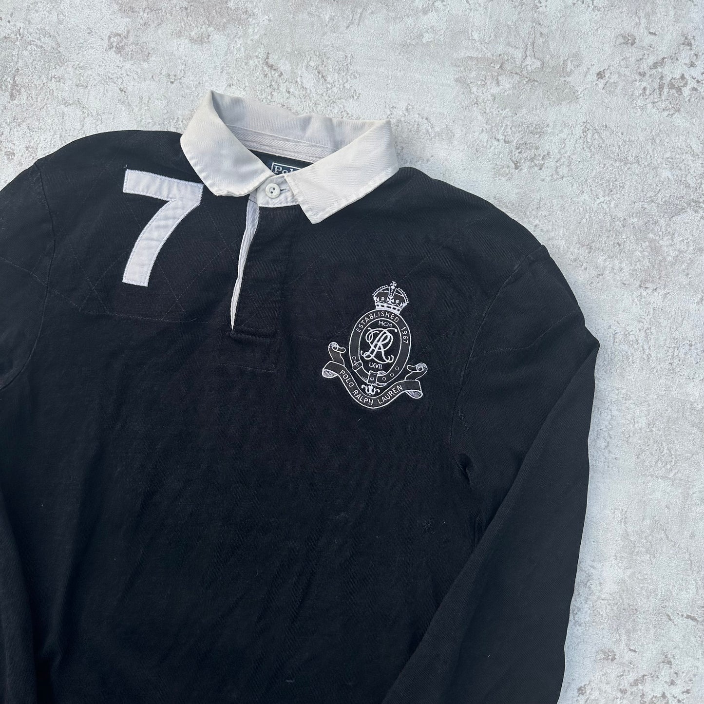 BLACK POLO RALPH LAUREN LONGSLEEVE - S