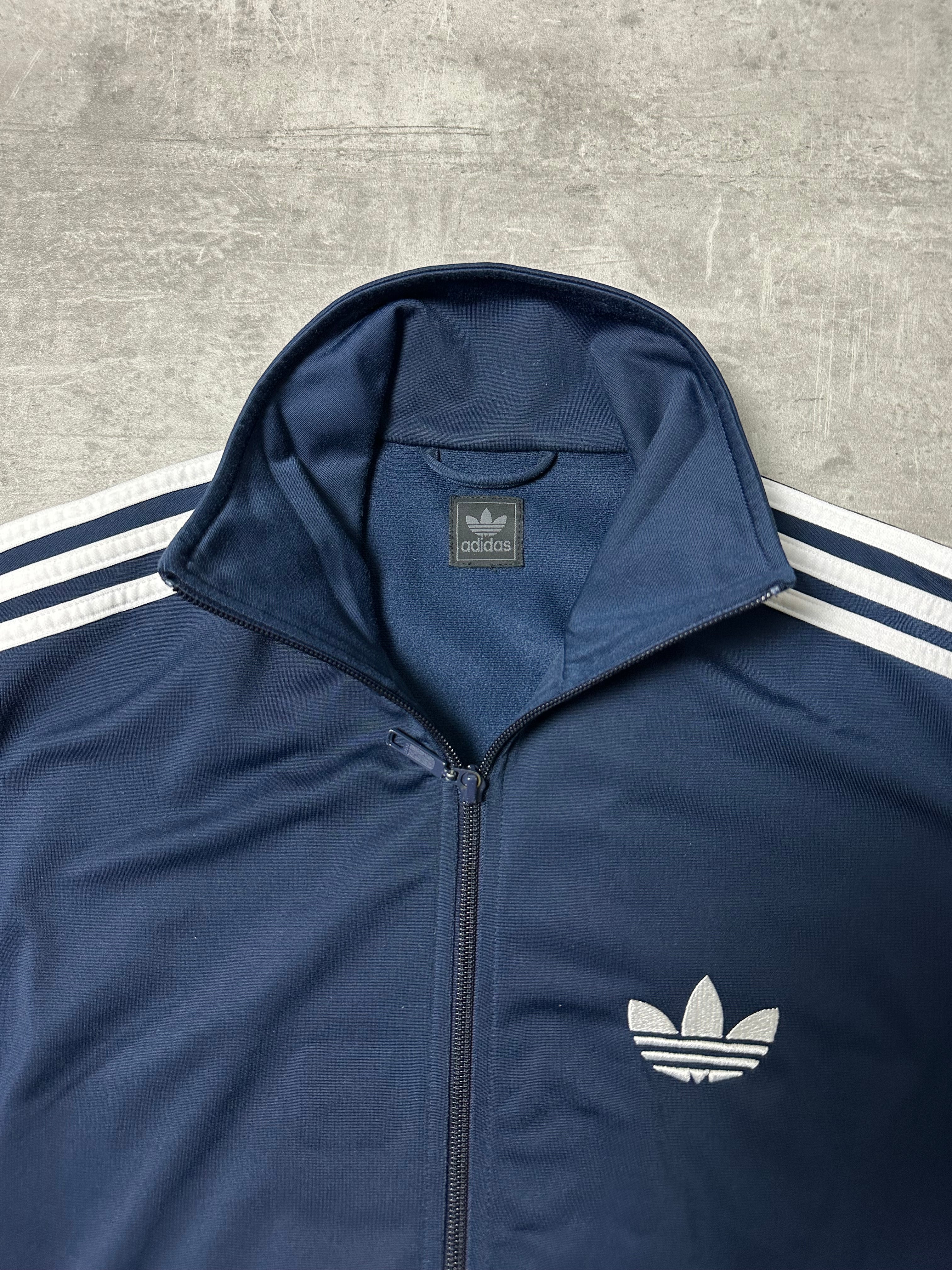 NAVY/WHITE VINTAGE ADIDAS FIREBIRD TRACK JACKET - 2000s - M/L