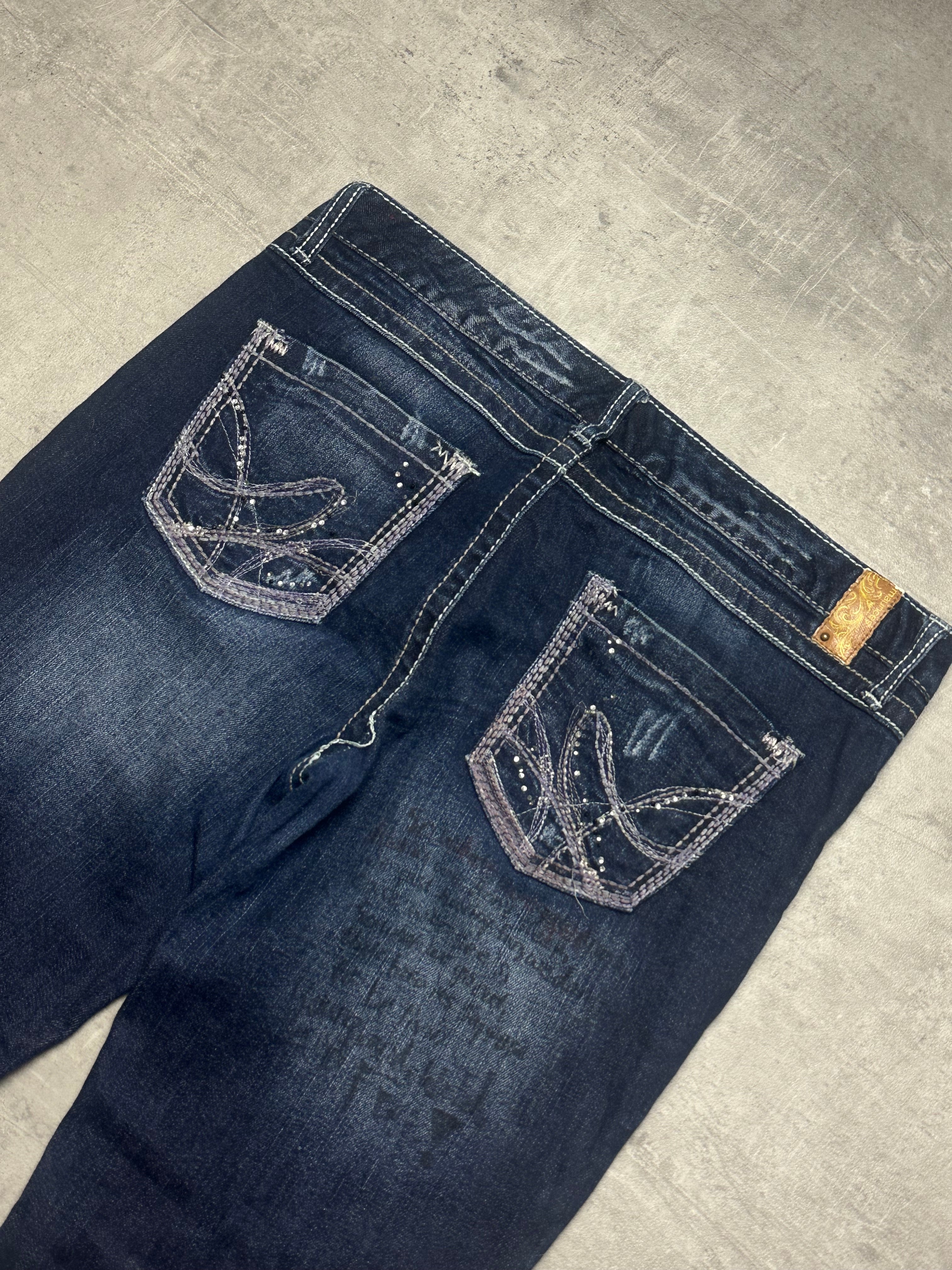 VINTAGE Y2K STYLE BAGGY BOOTCUT DENIM - M/L
