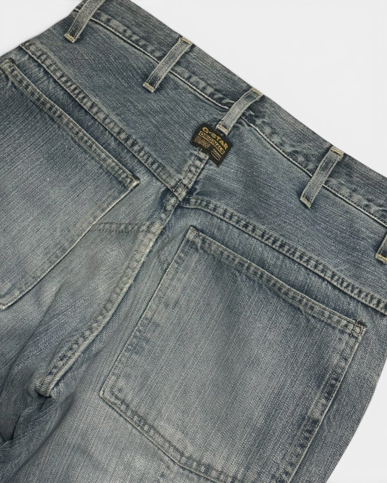 GREY/BLUE VINTAGE G-STAR RAW BAGGY STRAIGHT FIT DENIM