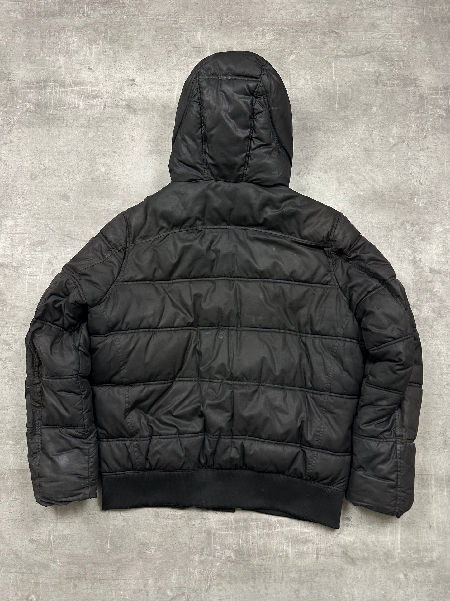 BLACK VINTAGE G-STAR DOWN PUFFER JACKET - 2000s - L/XL