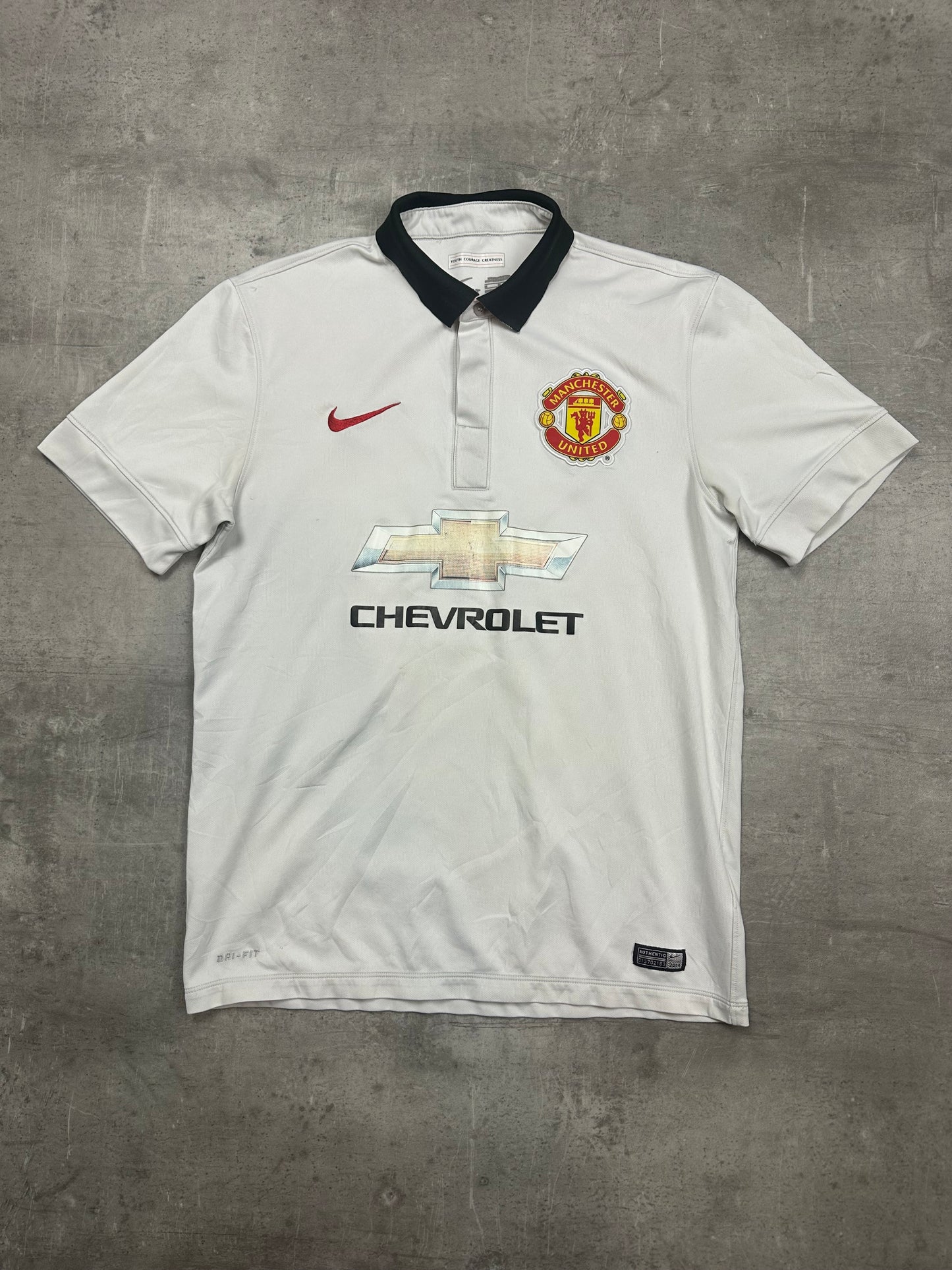 WHITE NIKE MANCHESTER POLOSHIRT - 2000s - M/L