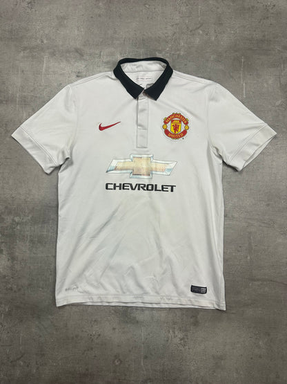 WHITE NIKE MANCHESTER POLOSHIRT - 2000s - M/L