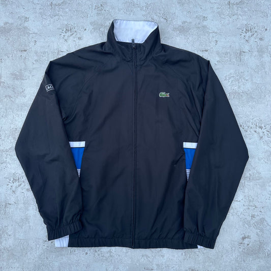 BLACK/WHITE LACOSTE TRACKJACKET - M/L