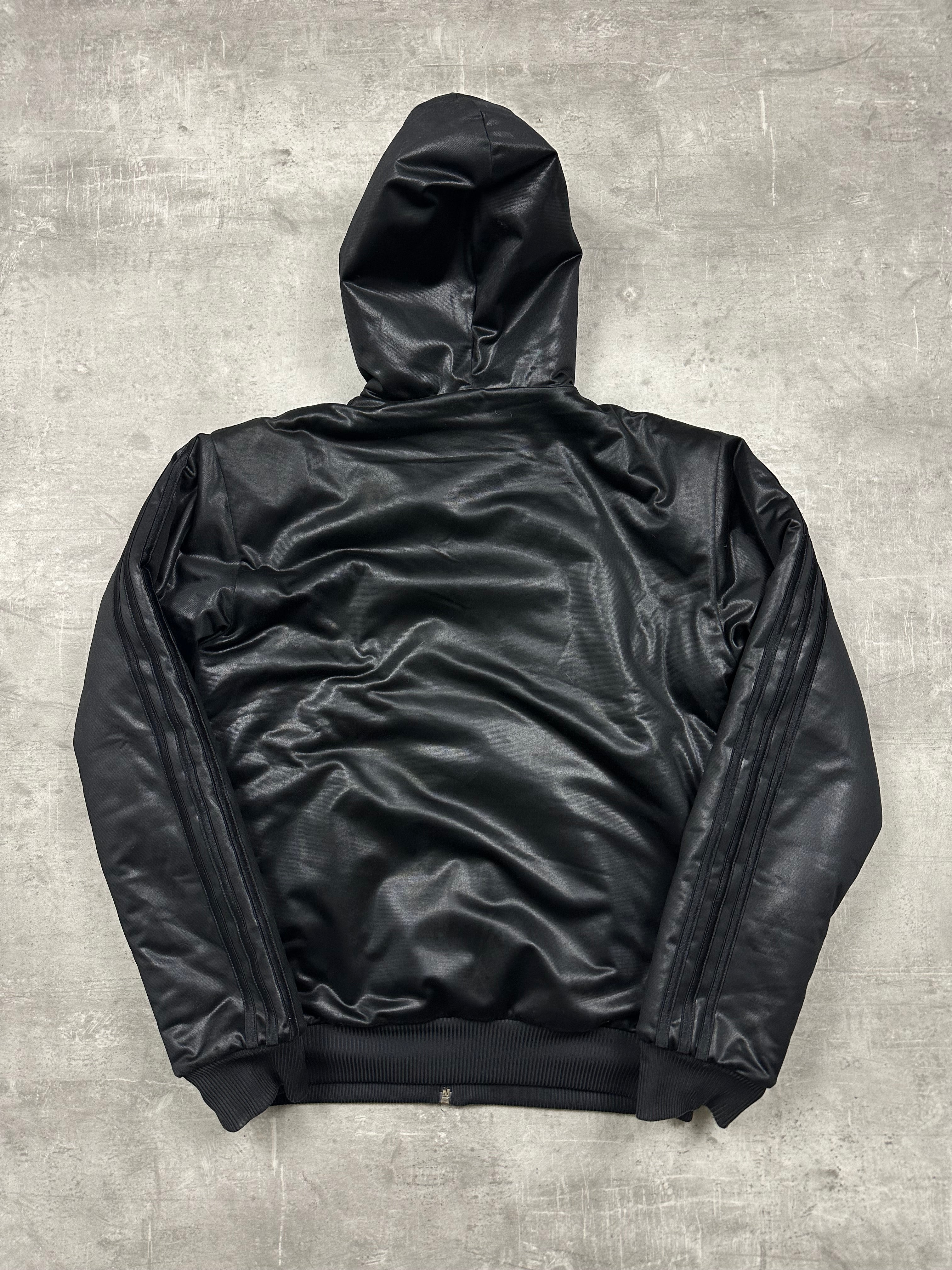 BLACK/GOLD VINTAGE ADIDAS CHILE62 WINTER JACKET - 2000s - S/M