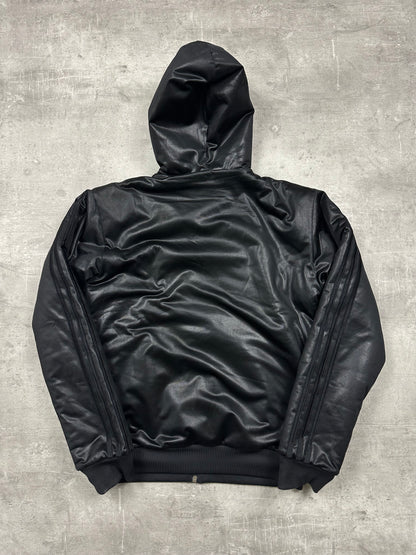 BLACK/GOLD VINTAGE ADIDAS CHILE62 WINTER JACKET - 2000s - S/M