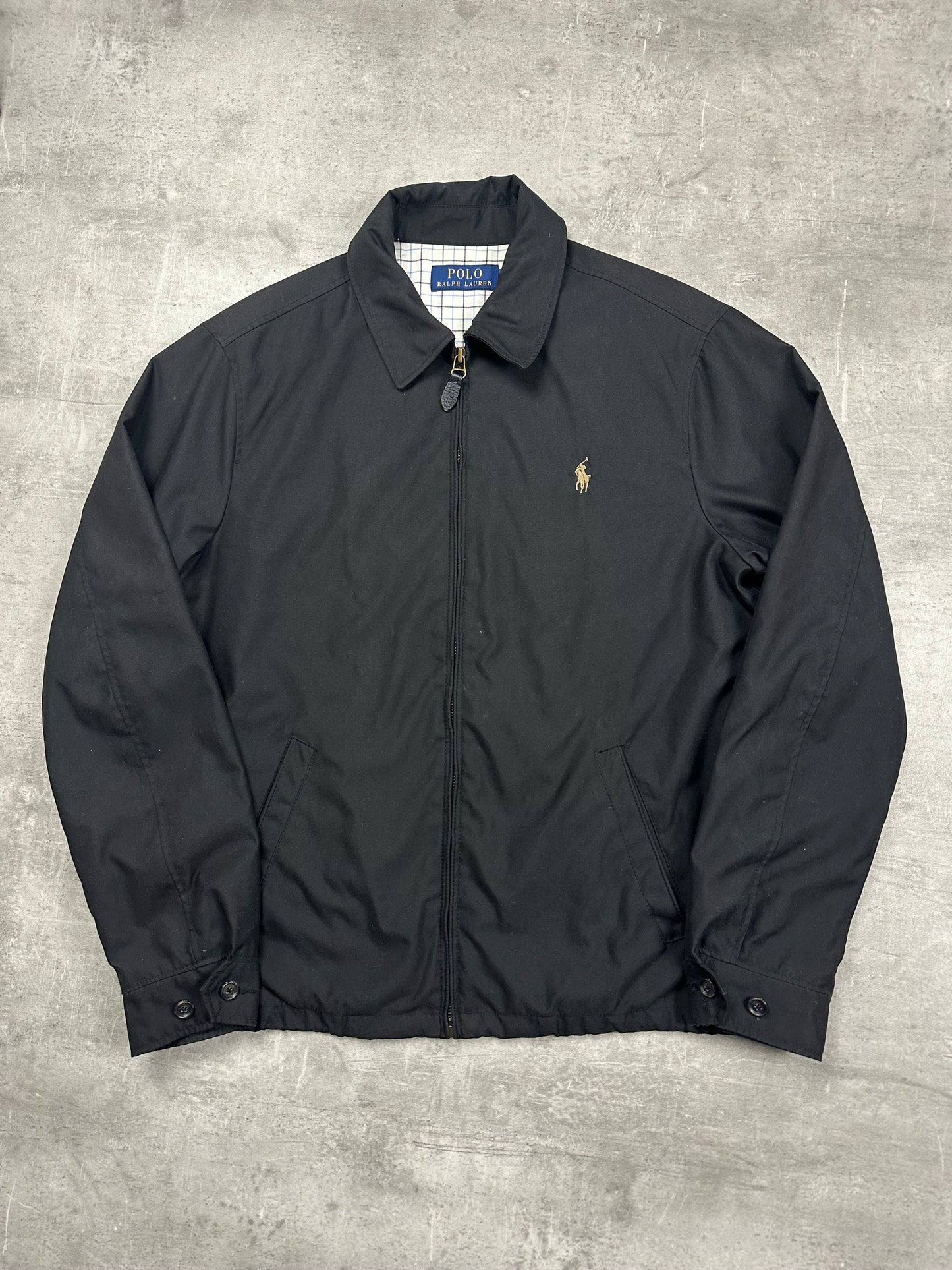 BLACK POLO RALPH LAUREN HARRINGTON JACKET - S/M