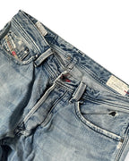 BLUE VINTAGE DIESEL BAGGY STRAIGHT FIT DENIM RARE