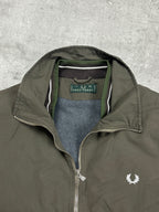 OLIVE VINTAGE FRED PERRY BOMBER JACKET - 2000s - L