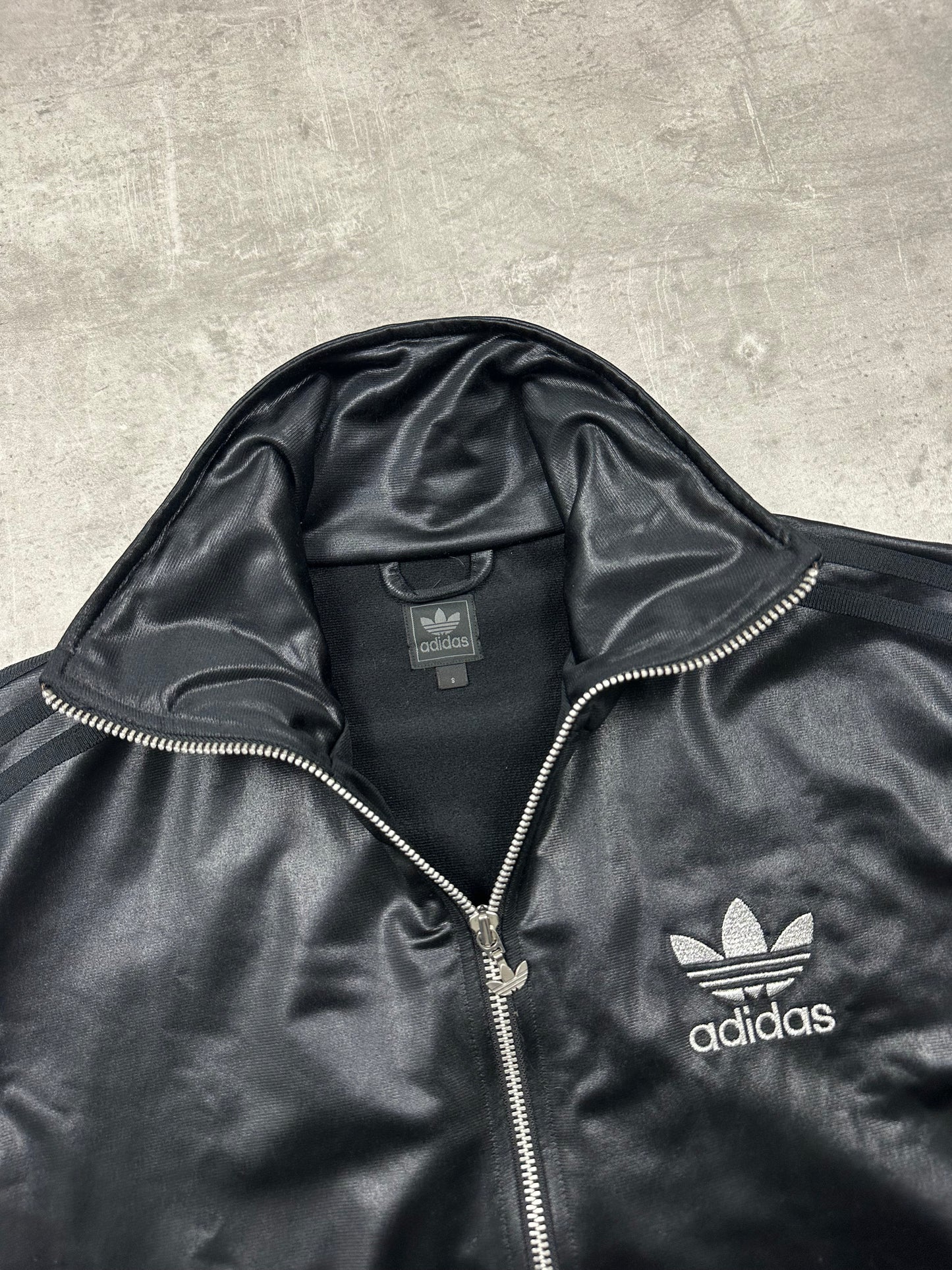 BLACK VINTAGE ADIDAS CHILE62 TRACKJACKET - 2000s - S/M