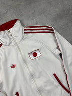 WHITE/RED VINTAGE ADIDAS FIREBIRD JAPAN TRACK JACKET VERY RARE - 2000s - S/M