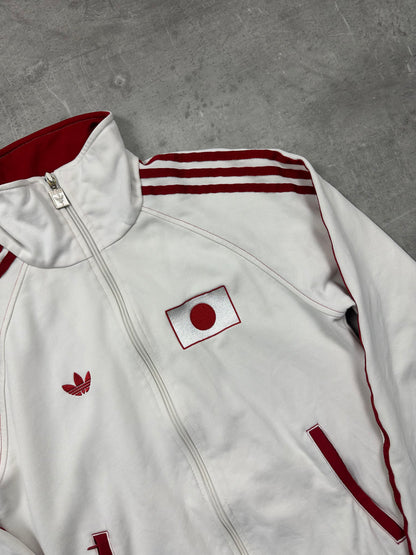 WHITE/RED VINTAGE ADIDAS FIREBIRD JAPAN TRACKJACKET VERY RARE - 2000s - S/M