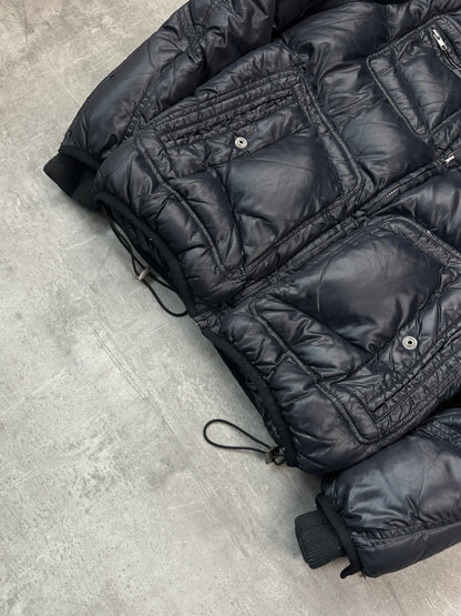 BLACK VINTAGE DIESEL PUFFER JACKET SHINY - 2000s - M
